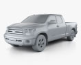 Toyota Tundra Doppelkabine 2014 3D-Modell clay render