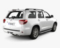 Toyota Sequoia 2013 3D 모델  back view