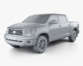 Toyota Tundra Crew Max 2014 Modello 3D clay render