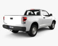 Toyota Tundra Regular Cab 2014 3D模型 后视图