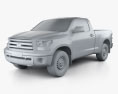 Toyota Tundra Regular Cab 2014 Modèle 3d clay render