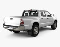 Toyota Tacoma Double Cab 2011 3d model back view