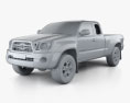 Toyota Tacoma Access Cab 2014 3d model clay render