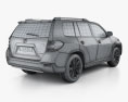 Toyota Highlander (Kluger) 混合動力 2014 3D模型