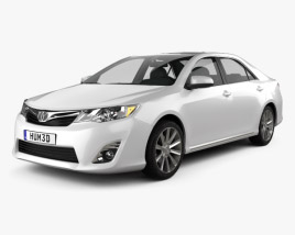 3D model of Toyota Camry 2014 US Version