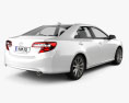 Toyota Camry 2014 US Version 3d model back view