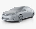 Toyota Camry 2014 US Version 3d model clay render