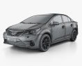 Toyota Avensis セダン 2014 3Dモデル wire render