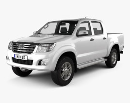 3D model of Toyota Hilux Cabina Doble 2012
