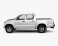 Toyota Hilux Double Cab 2015 3d model side view