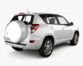 Toyota Rav4 European (Vanguard) 2014 3D-Modell Rückansicht