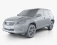 Toyota Rav4 European (Vanguard) 2014 3D 모델  clay render