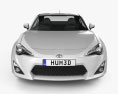 Toyota GT 86 2015 3d model front view