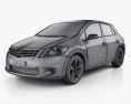 Toyota Auris 2015 3D-Modell wire render