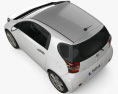 Toyota IQ 2012 3D-Modell Draufsicht