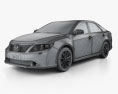 Toyota Camry EU (Aurion) 2014 3D 모델  wire render