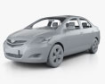 Toyota Yaris sedan (Vios, Belta) 2011 3d model clay render