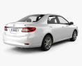 Toyota Corolla LE 2015 3D 모델  back view