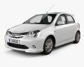 Toyota Etios Liva 2014 3D 모델 