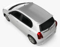 Toyota Etios Liva 2014 3D-Modell Draufsicht