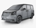 Toyota Noah (Voxy) 2012 3Dモデル wire render