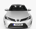 Toyota Auris hatchback 2016 Modelo 3D vista frontal