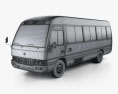 Toyota Coaster B50 2012 3D-Modell wire render