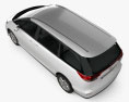 Toyota Previa 2012 3D-Modell Draufsicht