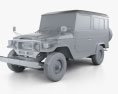 Toyota Land Cruiser (J40) Hard Top 1979 3D 모델  clay render