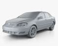 Toyota Corolla (E120) 2012 3Dモデル clay render