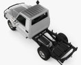 Toyota Land Cruiser (J70) Cab Chassis GXL 2013 3D模型 顶视图
