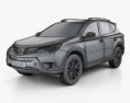 Toyota RAV4 2016 3D模型 wire render