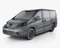 Toyota ProAce Van L2H1 2014 3Dモデル wire render