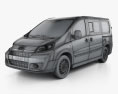 Toyota ProAce Combi L1H1 2014 3D-Modell wire render