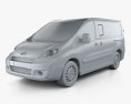 Toyota ProAce Combi L1H1 2014 3D-Modell clay render