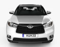 Toyota Highlander 2016 3D模型 正面图