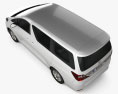 Toyota Alphard 2014 3D-Modell Draufsicht