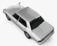 Toyota Crown Berlina 1979 Modello 3D vista dall'alto