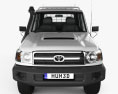 Toyota Land Cruiser (J70) 더블캡 Pickup 2013 3D 모델  front view