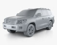 Toyota Land Cruiser (J200) 2014 3D 모델  clay render