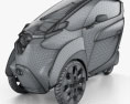 Toyota i-Road 2016 3D-Modell wire render
