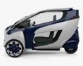 Toyota i-Road 2016 3D-Modell Seitenansicht