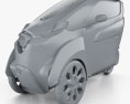 Toyota i-Road 2016 3D-Modell clay render