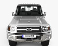 Toyota Land Cruiser (J79) Single Cab 2013 3d model front view