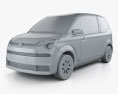 Toyota Spade 3 porte hatchback 2015 Modello 3D clay render