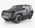 Toyota 4Runner 2016 3Dモデル wire render