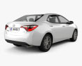 Toyota Corolla LE Eco US 2015 3D 모델  back view