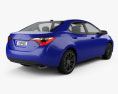 Toyota Corolla S US 2015 3D 모델  back view