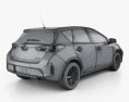 Toyota Auris hatchback 5 puertas con interior 2016 Modelo 3D