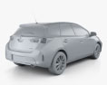 Toyota Auris ハッチバック 5ドア HQインテリアと 2016 3Dモデル